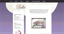 Desktop Screenshot of bellasalonanddayspa.net